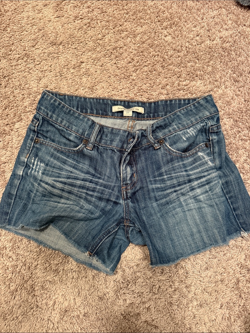 Forever 21 Women's Denim Jean Shorts Waist 27